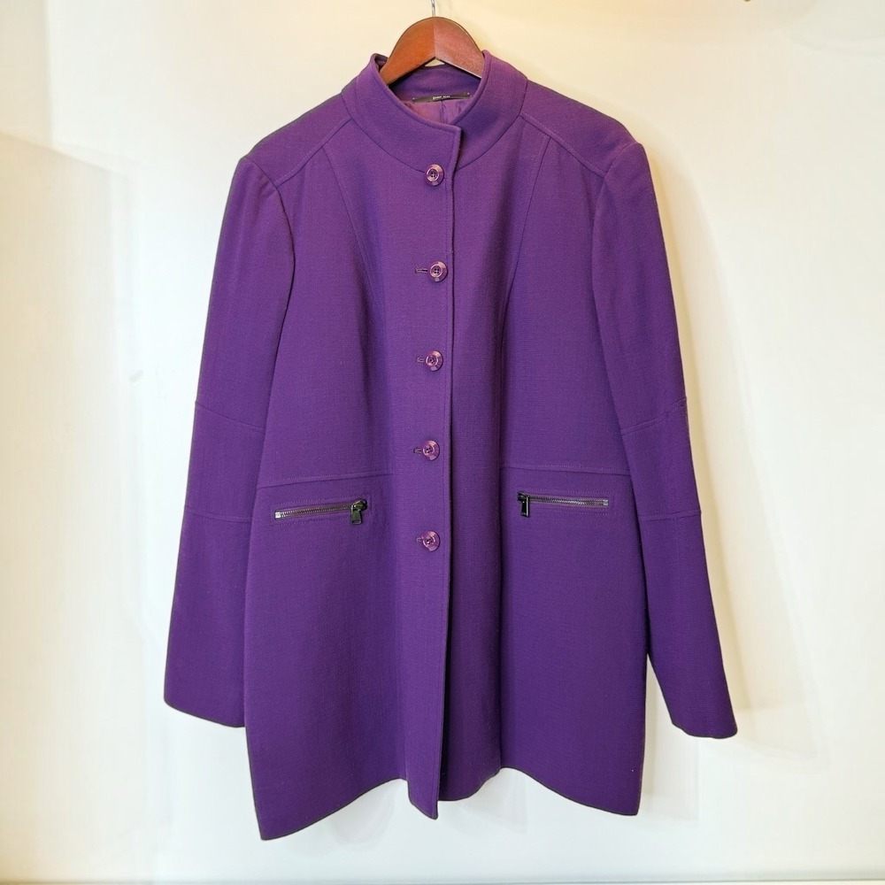 Per Se Veryberry Wool Womens Dress Jacket Size 18‎ Pockets